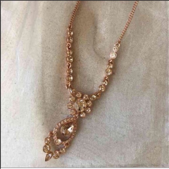 Givenchy Rosegold tone crystal necklace - Picture 4 of 5